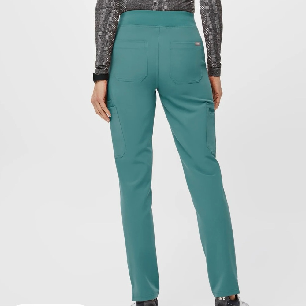 Figs Teal Straight Leg Pants
